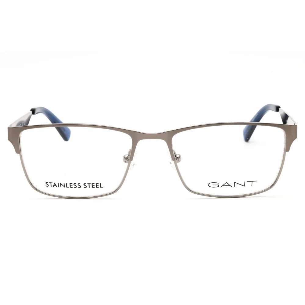 NWT Gant GA3295 Light Ruthenium Rectangle 52mm Eyeglasses